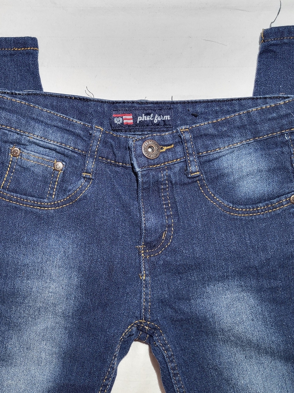 phat farm Kids' Dark Blue Slim Stretch Denim Jeans